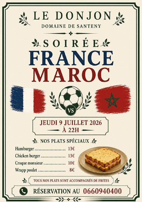 France - Maroc au Club House