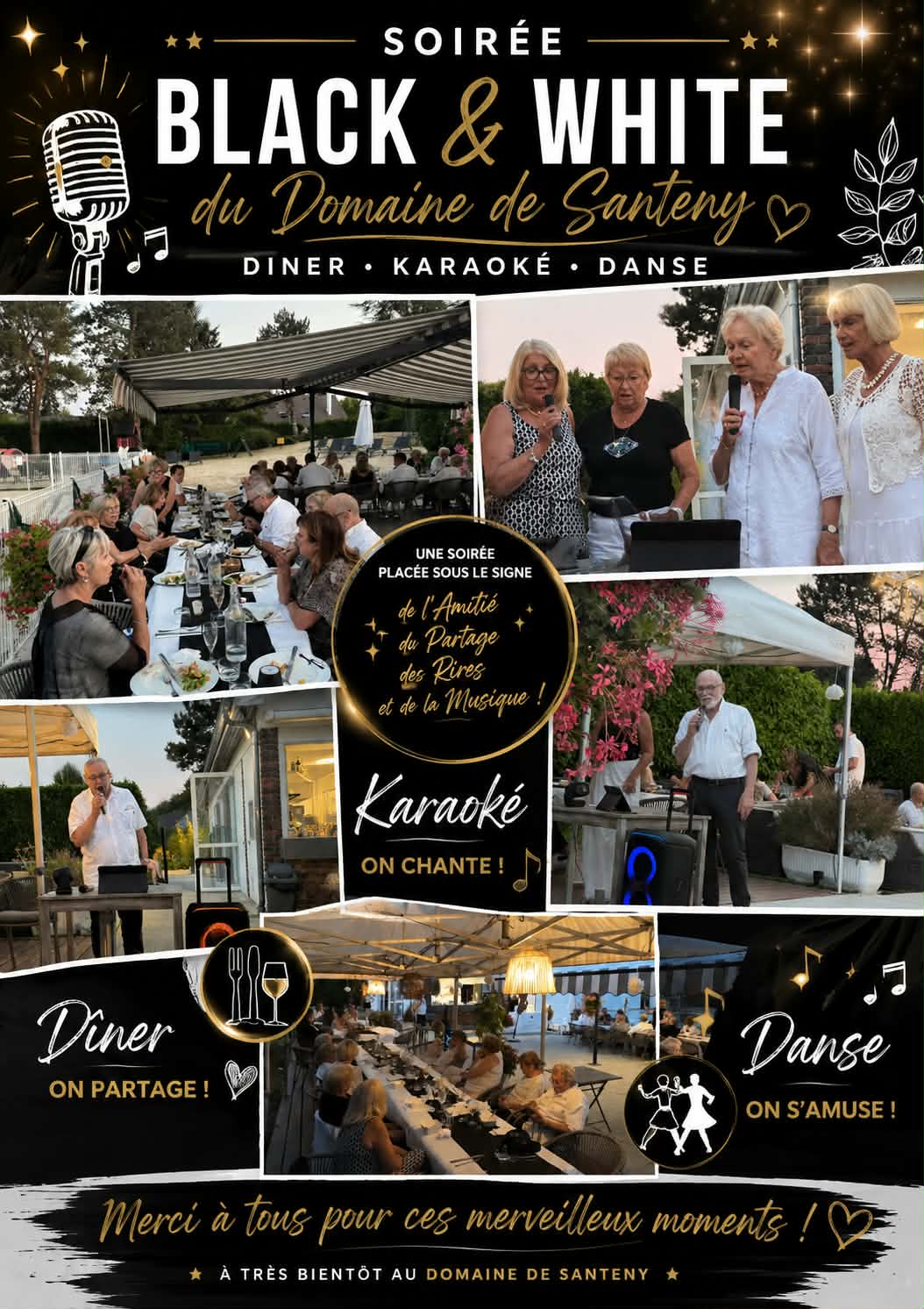 Retour sur la soirée Black & White du Domaine de Santeny